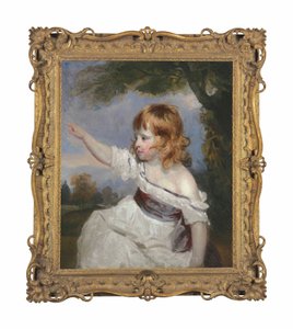 Usta Tavşan Portresi veya Bebeklik by Joshua Reynolds